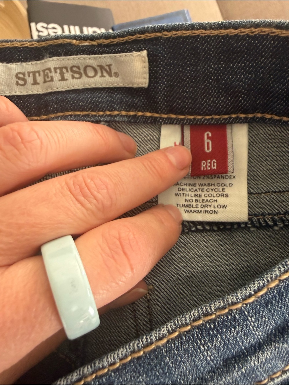 NWT Stetson 921 High-Rise Flare Jeans - blue - Picture 4 of 4